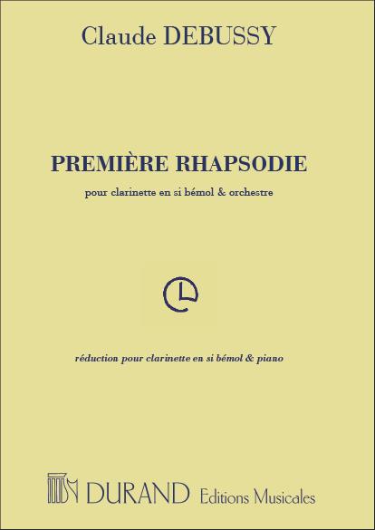 Premiere Rhapsodie - réduction pour clarinette et piano - klarinet a klavír